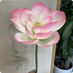 Cành hoa sen PU giả cao cấp